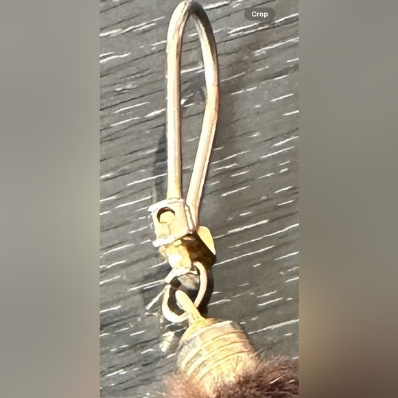 Unique vintage fur bag belt charm key chain brown fur (mink?) - Picture 9 of 16